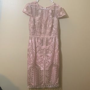 Marchesa Notte Dress Sequin Lace Size 10